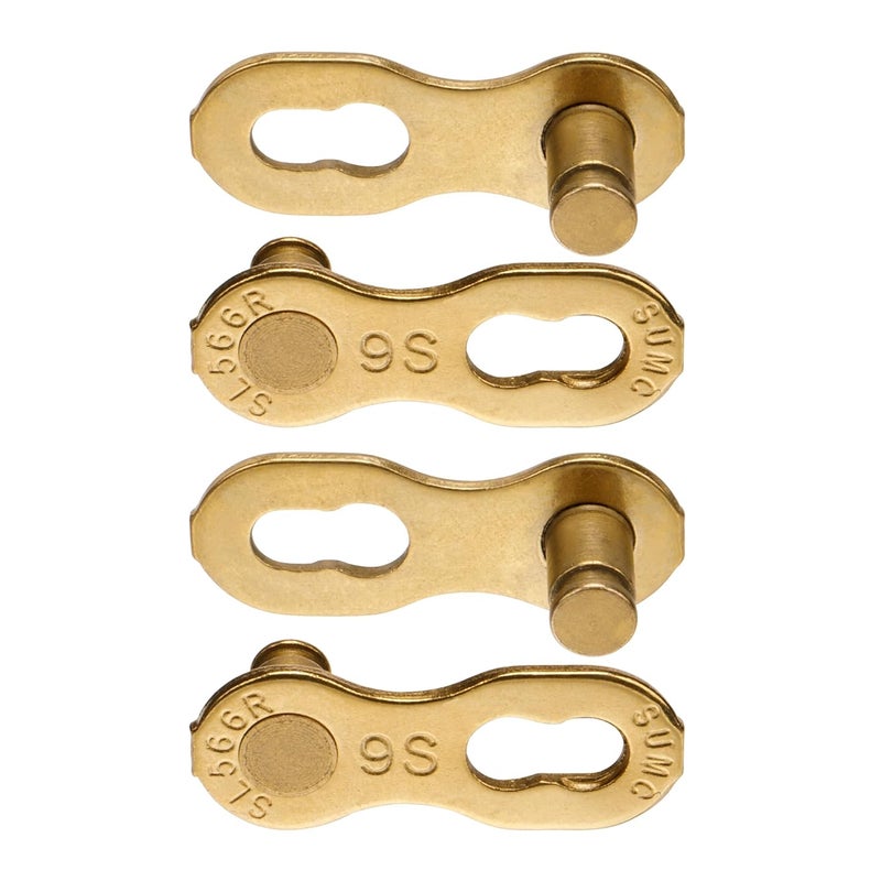 SMC Bike Chain Quick Link- Reusable Bike Chain Missing Quick Connector- Master Links Compatible with Shimano, Sram and KMC Chains 6 7 8 9 10 11 12speed Missing Link (Gold, 9 Speed) - Image 2